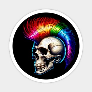 Rainbow Mohawk Magnet